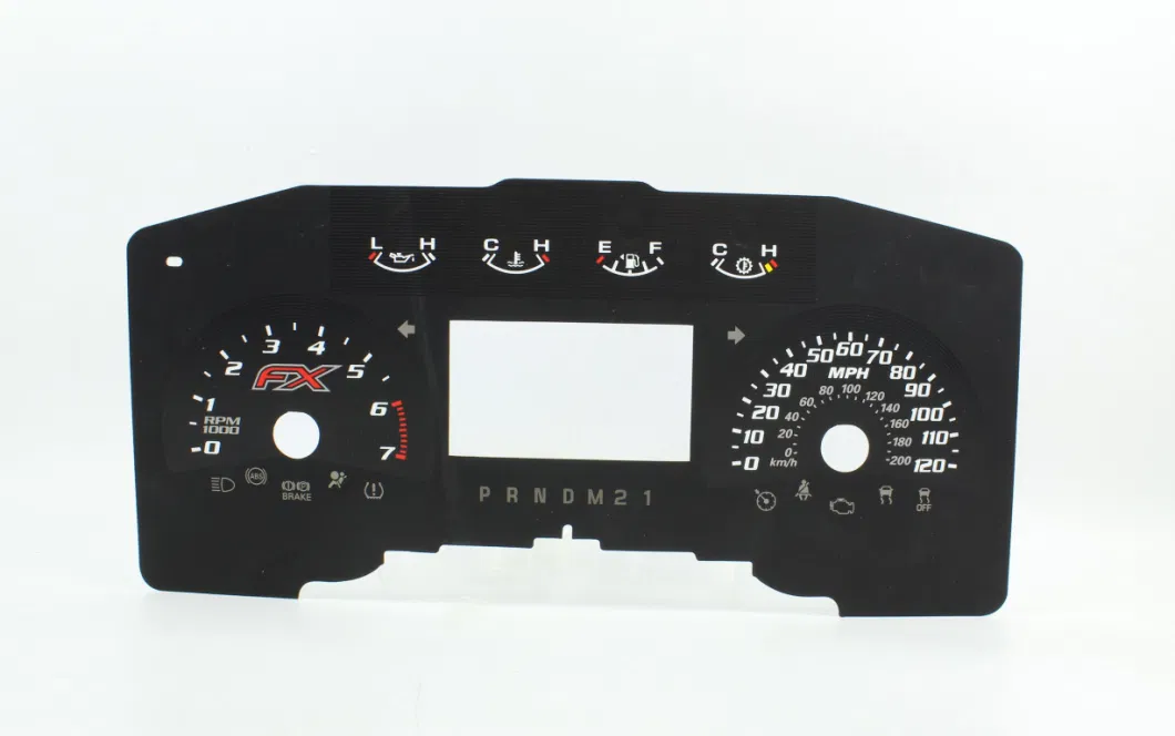 Fe-MD004 Screen Printing Automobile Speedometer Faceplates Meter Dial for Used Cars