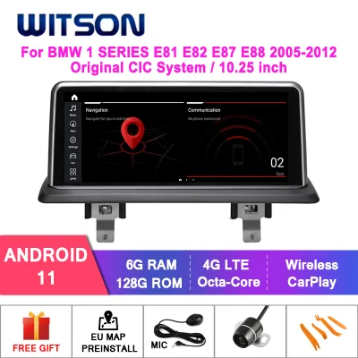 Witson Android 11 Big Screen Car Multimedia for BMW 1 Series E81 E82 E87 E88 2005